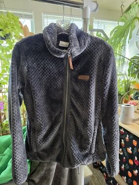 Columbia Women's Charcoal Plush Teddy Jacket